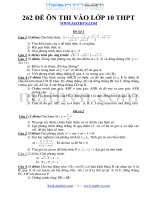 265 đề thi toán vào 10