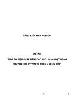 SKKN một số biện pháp nâng cao hiệu quả hoạt động khuyến học ở Trường THCS 1 Sông Đốc