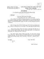 Hồ sơ thành lập Hội đồng trường