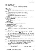 Tiết 26. Đối lưu - Bức xạ nhiệt