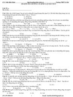 kiem tra chuong các định luật bảo toàn