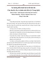 Xu hướng điều hành bộ ba bất khả thi– Chu chuyển vốn và chính sách tiền tệ ở Trung Quốc