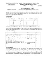 Đề thi và đáp án giải toán trên máy tính cầm tay cấp tỉnh Tuyên Quang 2011