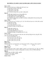 HỆ THỐNG CÂU HỎI VÀ BÀI TẬP HÓA HỌC LỚP 9 CHUẨN KTKN