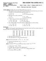 ĐỀ THI TOÁN 7 GIỮA HỌC KÌ II( THAM KHAO