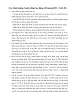 Các tình huống tranh chấp lao động (Chương HĐ + KLLĐ)