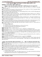 CÁC DẠNG BT ĐẠI CƯƠNG HÓA HỮU CƠ 11