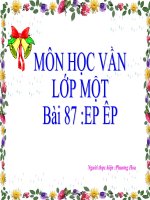 Học vần lớp 1 bài 87 ep êp