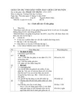 gáo án thi giáo viên dạy giỏi