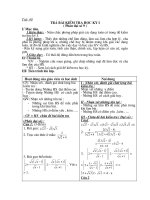 Trả bài kiểm tra HK1 môn Toán 9 Lạng Sơn