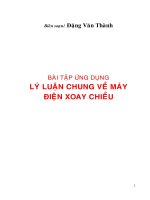 Bài tập ứng dụng lý luận chung về máy điện xoay chiều