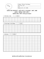 ĐỀ THI GIỮA HỌC KÌ II LỚP 1(THAM KHẢO)