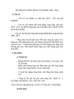 ĐỀ CƯƠNG KẾ HOẠCH HOẠT ĐỘNG CÔNG ĐOÀN