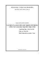 SKKN Tạo hứng thú cho học sinh khi học về số phức