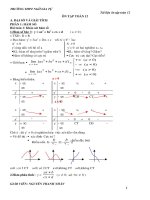 Hệ thống kiến thức Toán lớp 12 (đầy đủ)