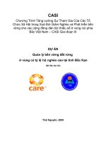 dự án quản lý đất bền vững