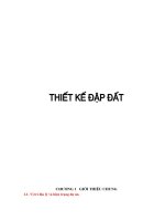 thiết kế đập đất Công trình Sửa chữa nâng cấp đảm bảo an toàn đầu mối Hồ chứa nước An Long