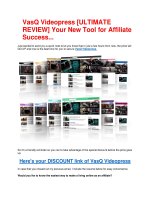 Particular review and EXCLUSIVE bonuses of VasQ Videopress