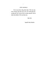 Môn âm nhạc trong chương trình đào tạo tín chỉ của Trường Đại học sư phạm Hà Nội