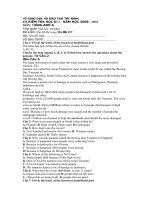 ĐỀ THI HKII NH 2009-2011 ANH VĂN 9