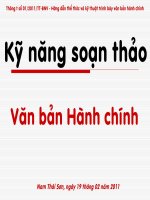 Tập huấn kỹ năng soạn thảo văn bản