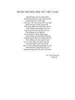 mười thương phụ nữ Việt Nam