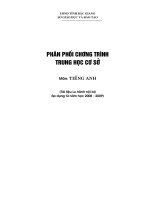 phân phối chương trình tiếng anh