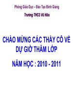Tiet 11 - Luc ke - phep do luc trong luong va khoi luong