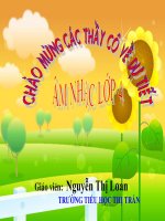 Giáo án âm nhạc lớp 4 (giáo án bài giảng điện tử)