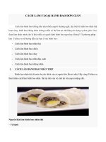 Cách làm 5 loại bánh bao đơn giản