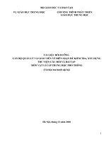 TÀI LIỆU TẬP HUẤN RA ĐỀ MÔN LÝ