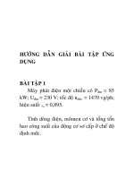 Hướng dẫn giải bài tập ứng dụng phần máy điện một chiều.PDF