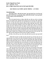 Bài thảo luận chống diễn biến hòa bình của Nguyễn Duy Thanh