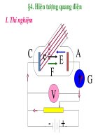 Bài giảng vật lý A3 phần Hiện tượng quang điện