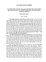 Các biện pháp chỉ đạo “xây dựng trường học thân thiện học sinh tích cực” ở trường THPT miền núi Thanh Hóa giai đoạn 2008 - 2013 THPT THẠCH THÀNH 3