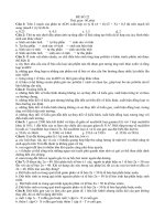 Đề thi thử TS ĐH môn Sinh học số 22