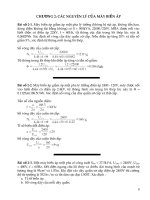 Bài tập có lời giải chương 2 Các nguyên lý máy biến áp