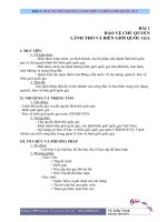 Bài 1: Chủ quyền biên giới quốc gia