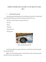 5 bước làm dầu dừa tại nhà và tác dụng của dầu dừa