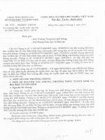 Hướng dẫn tuyển sinh vào 10 tỉnh Đồng Nai năm 2015 - 2016