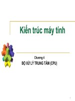 Bài giảng kiến trúc máy tính  chương 4   phan trung kiên