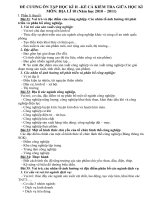 Đề cương ôn tập HK II-Địa 10