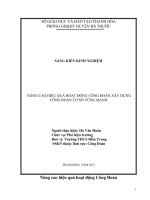skkn nâng cao hiệu quả hoạt động công đoàn xây dựng cơ sở công đoàn vững mạnh trường THCS điền trung