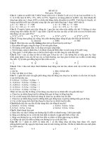 Đề thi thử TS ĐH môn Sinh học số 25