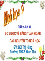 Tiết 40-bài 31 - hóa 9