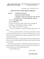 Đơn Xin nâng lương trước thời han.....