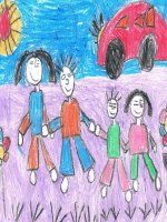 Gia dinh em - Sáp màu - Vũ Hải Trúc - Trường mầm non HoaHồng BN