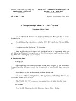 ke hoach hoat dong y te hoc duong nam hoc 2010-2011