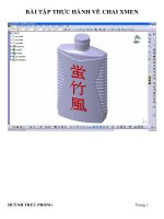 Bài tập thực hành vẽ chai XMEN