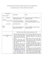 SO SÁNH GIỮA NGÂN HÀNG cổ PHẦN THƯƠNG mại VECOMBANK với NGÂN HÀNG đầu tư và PHÁT TRIỂN VIỆT NAM BIDV